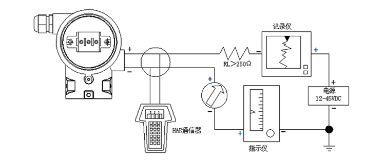 智能高静压差压变送器智能型现场导线连接