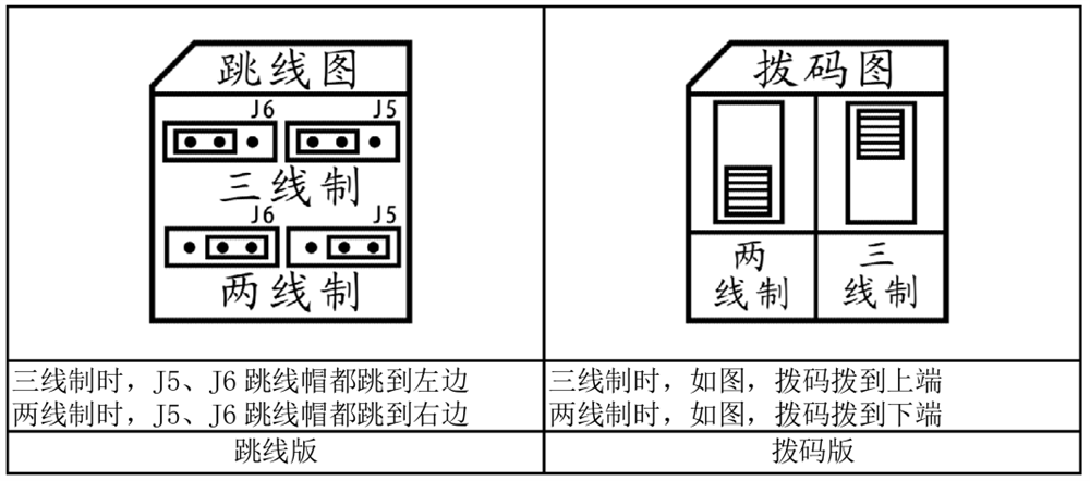 涡轮流量计跳线拨码图